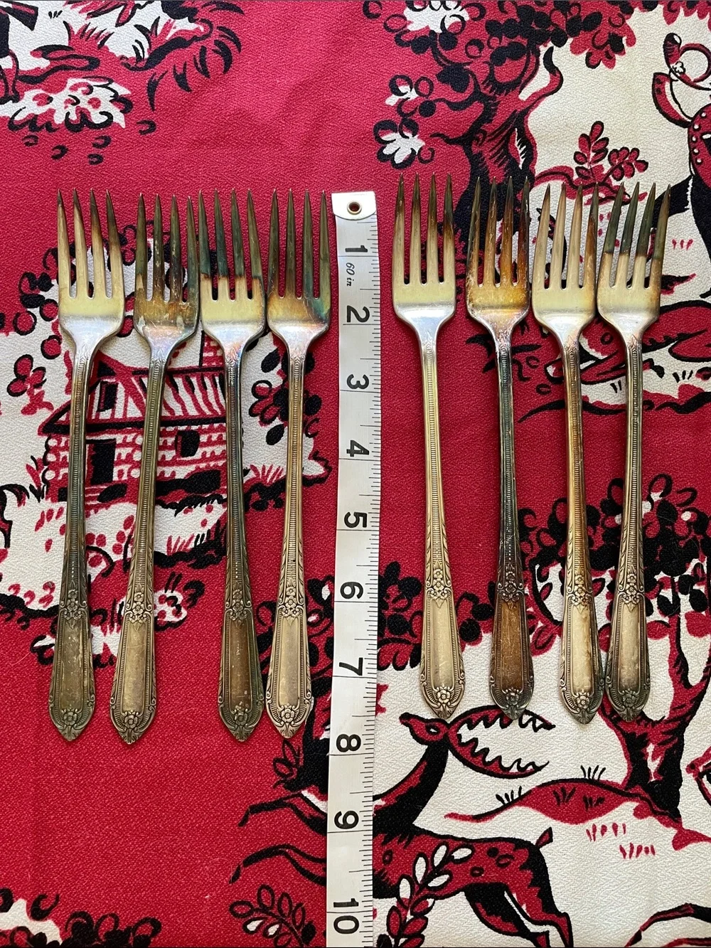 Set of 8 antique William Rogers forks